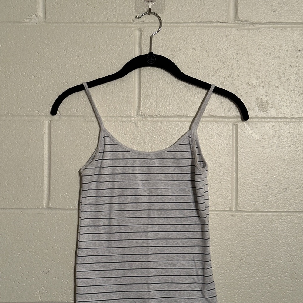 Gray Striped Brandy Melville Tank